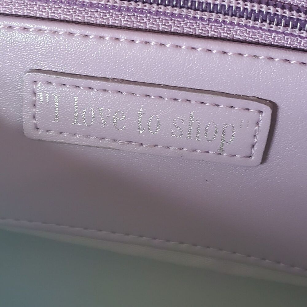 Y2K Purple Lavender Faux Suede Shoulder Bag Purse 10x6x4 90s Street Summer - Picture 8 of 8